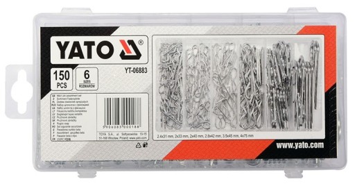 YATO PRUŽINOVÉ ČEPY 150 KS. SET MIX VEĽKOSTI
