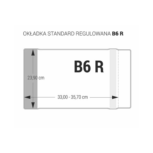 Knižný obal 239mm nastaviteľný obal ks