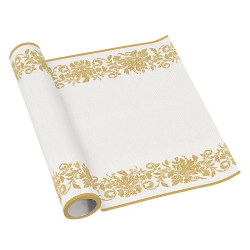 Behúň na sväté prijímanie Bežec na svadobný stôl Zlatý ornament - 500 cm