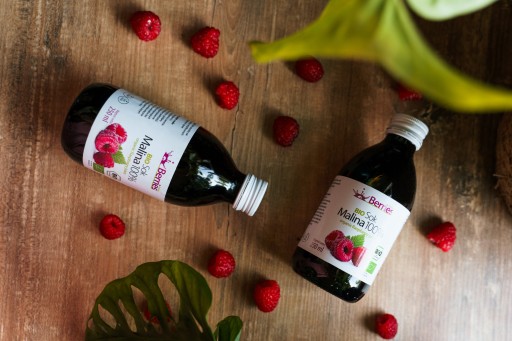 Bio malinová šťava 100% Bio malinová šťava 250 ml