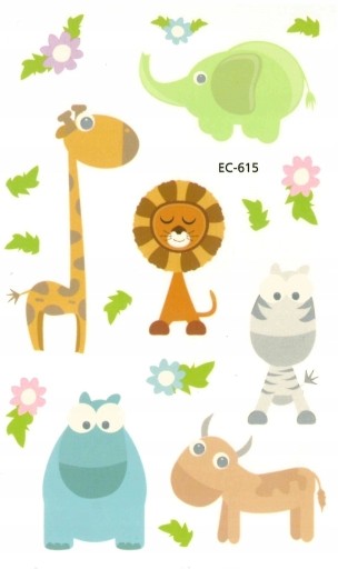 Umývateľné tetovanie pre deti ANIMALS EC615