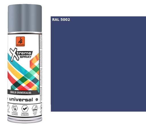 Emailová farba SUPER SPRAY 400ml NAVY BLUE RAL 5002