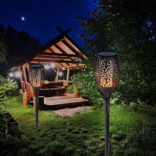 VEĽKÁ solárna záhradná lampa 58CM TORCH