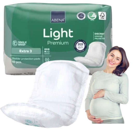POZÓDOVÉ VLOŽKY PROFILOVANÉ hygienické vložky 10 ks ABENA Ligta priedušné