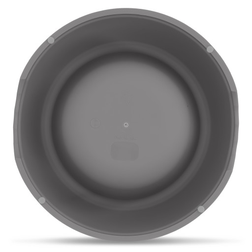 Plastová miska pre psov L, 1,3L, šedá, priem 24,5 cm,