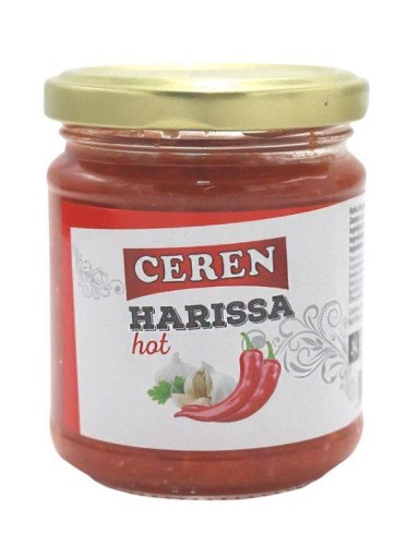 Turecká pikantná chilli pasta Harissa marináda s horúcou omáčkou Ceren 190g
