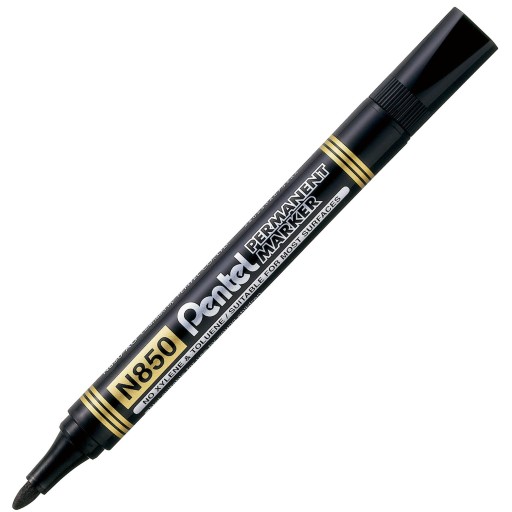 PENTEL N850 PERMANENTNÝ ZNAČOVAČ okrúhly ČIERNA