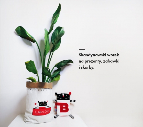 Papierová taška Lullalove MRB na hračky a darčeky