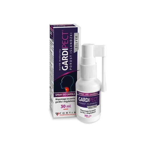 GARDIPECT Silver Throat SPRAY s islandským lišajníkom 30ml na bolesť hrdla