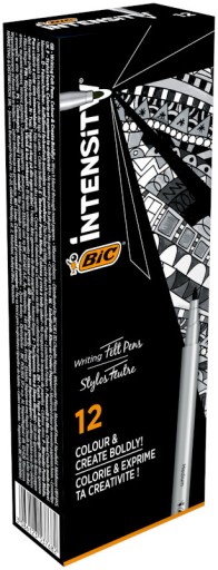 BIC INTENZITA STREDNÁ ČIERNA VODA PRECÍZNE KONCOVÉ PERO