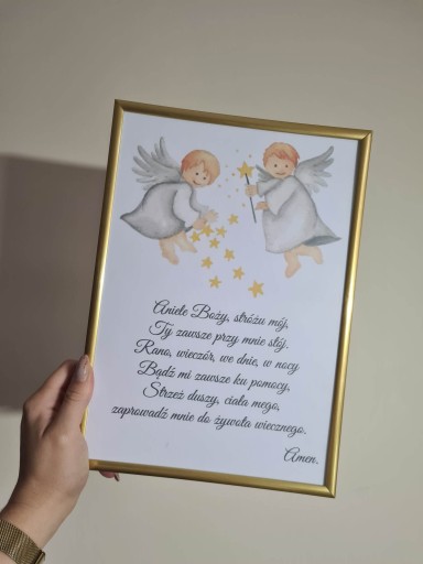 Plagát Anjel Boží modlitba