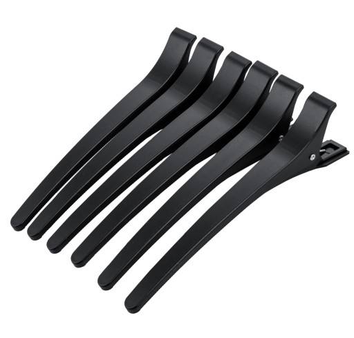 Spony Sponky Kadernícke Sponky do vlasov Čierne ROVNÉ 12,5cm 6 KS