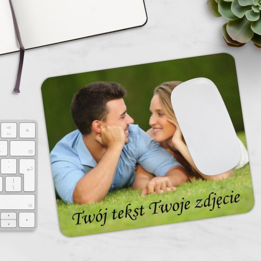 Fotografická podložka pod myš s PHOTO, ľubovoľný text