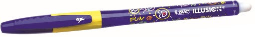 BIC GEL-OCITY ILLUSION PEN, MODRÉ, zmazateľné, zmazateľné, 1 kus