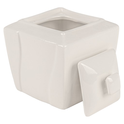 BIELA PORCELÁNOVÁ MISKA NA CUKOR S viečkom VIVA CUKOR