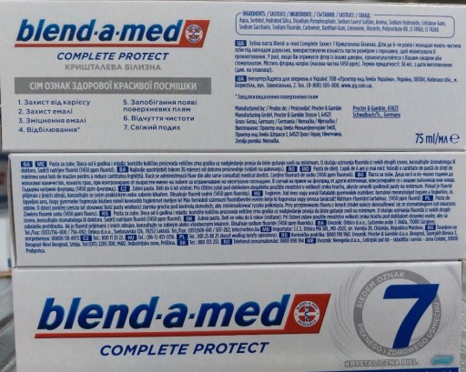 BLEND-A-MED zubná pasta 3D Comp Crystal White 75 ml