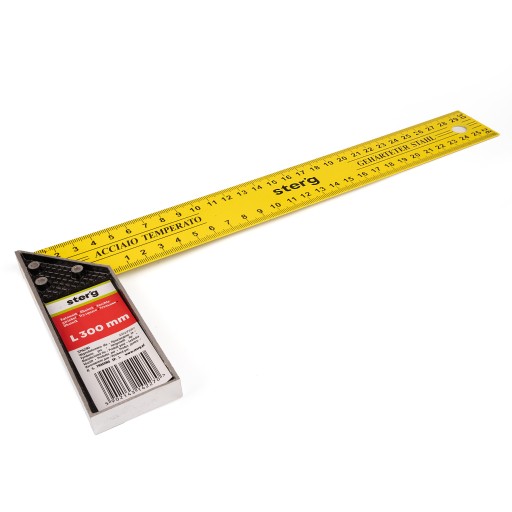 Stolársky hranatý Hliníkový konštrukčný uhlomer s mierkou 300 mm