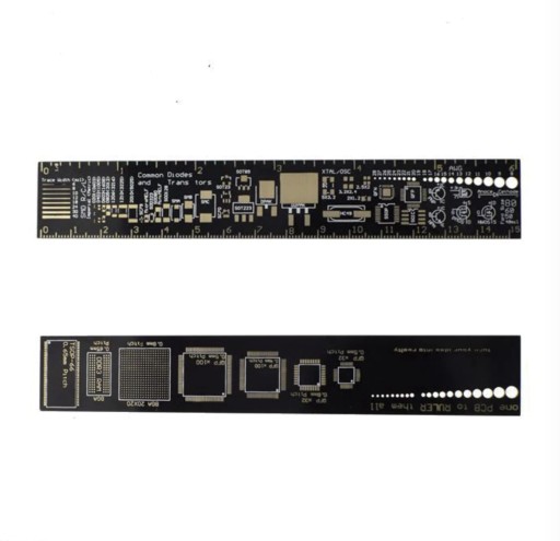 Odolné pravítko PCB pre elektroniku 15 CM SMD 6 palcov pozlátené obojstranné