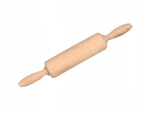 Drevený kuchynský valček, mini, malý, pohyblivý, 22 cm