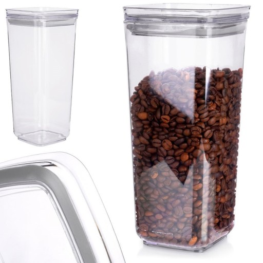 Kuchynská nádoba na sypké produkty, potraviny, kávu, cukor, soľ, cestoviny, 1,7L