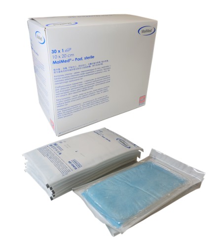 VYSOKO ABSORPČNÝ STERILNÝ KOMPRES 10X20 NEMECKY 1 KS