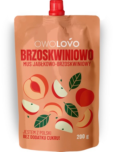 OWOLOVO Jablkovo-broskyňová pena 200g
