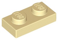 LEGO PLATE 3023 1x2 piesok NOVINKA (6g) == 16 ks.