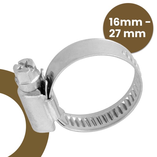 Šneková svorka CLAMP CLAMP 16-27 mm Kov Oceľ TWISTED Svorka