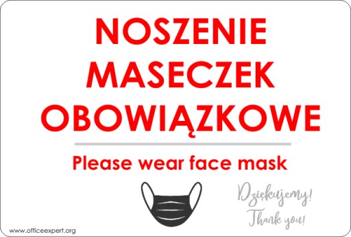ZNAK POTREBNÝ NA NOSENIE MASKY maska A5