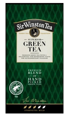 PREMIUM expresný zelený čaj SIR WINSTON Green 20 sáčkov