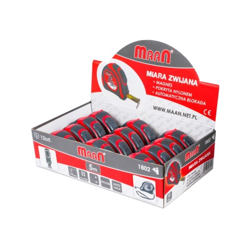 NYLON rolovací meter s magnetom 2 m MAAN
