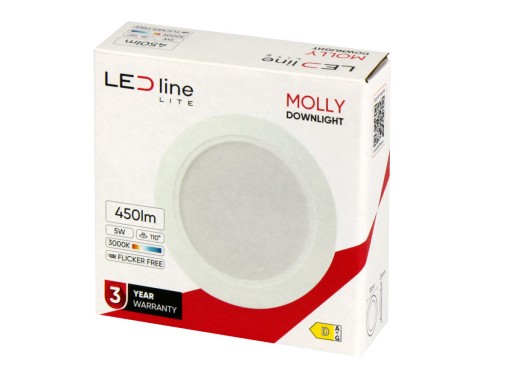 Downlight MOLLY 5W WARM okrúhle LED rad LITE