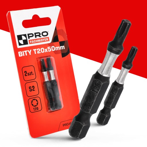Nárazový bit Nárazové bity TX20 50mm | Nárazový bit pre skrutkovač 2 ks.