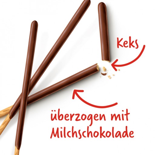 Mikádo tyčinky s mliečnou čokoládou 75g