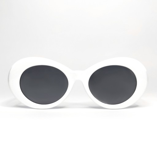 Kurt Cobain WHITE oválne vintage okuliare
