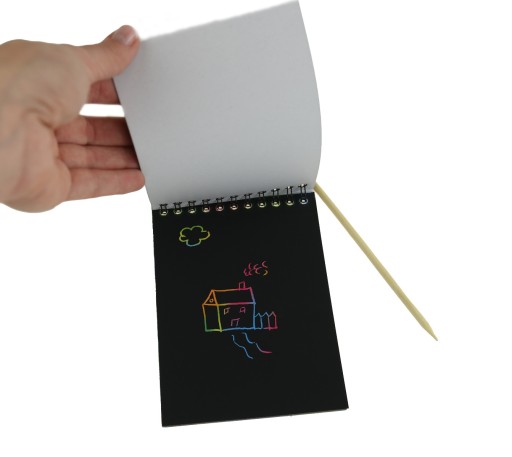 Omaľovánka RAINBOW SCRATCH BOOK ROZPRÁVKA KNIHA ČIERNA ZÁPISNÍK