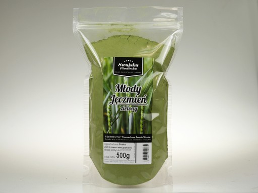 MLADÝ JAČMEŇ Zelený POĽSKÝ PRÁŠOK 500g Domáca