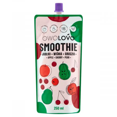 Owolovo Smoothie vrecko jablko-čerešňa-hruška 250 ml