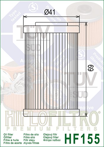 OLEJOVÝ FILTER HIFLOFILTRO HF155