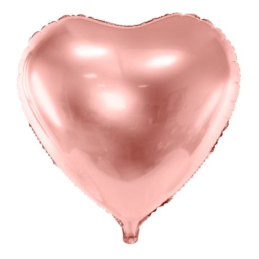 HEART fóliový balón ružové zlato ružové zlato 45 cm na HEL na Valentína