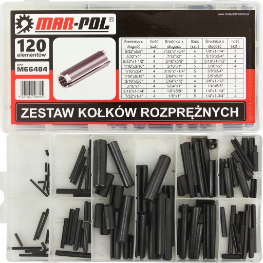 SADA ROZPLATNÉHO ČEPU 120 ks dielov