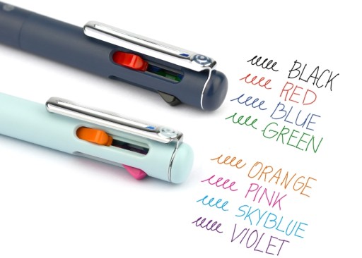 Guľôčkové pero 0,7 mm 4 farby iZee mint BXC467