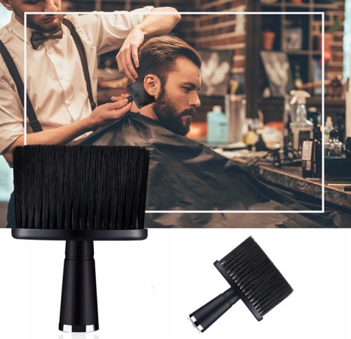 Kadernícka kefa na vlasy pork Barber Black
