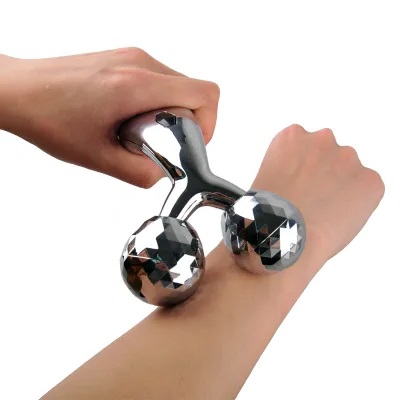 3D OTOČNÝ MASÁŽER TELA, TVÁRE A KRKU, SPEVŇUJÚCI, RELAXAČNÝ VALEC