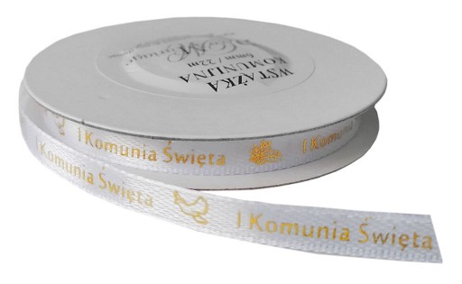 IHS 1. prijímanie ozdobná stuha 6mm 22m