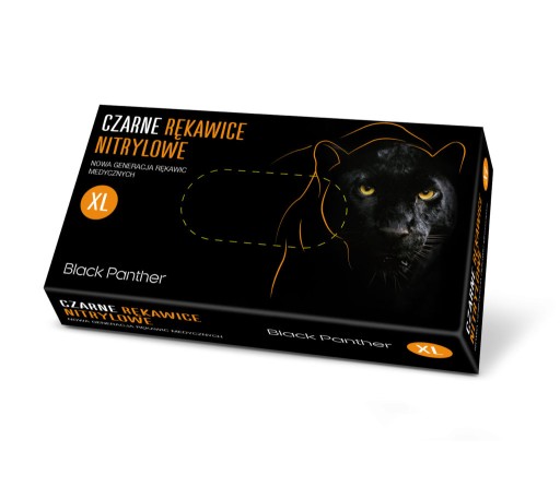 10xBLACK XL NITRILOVÉ RUKAVICE OCHRANNÉ RUKAVICE
