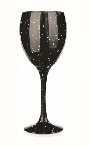 Čierny pohár na víno Bruno Glasmark Krosno Galaxy 300ml