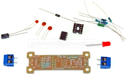 Menič napätia z 5V na 12V MC34063A ___ KIT