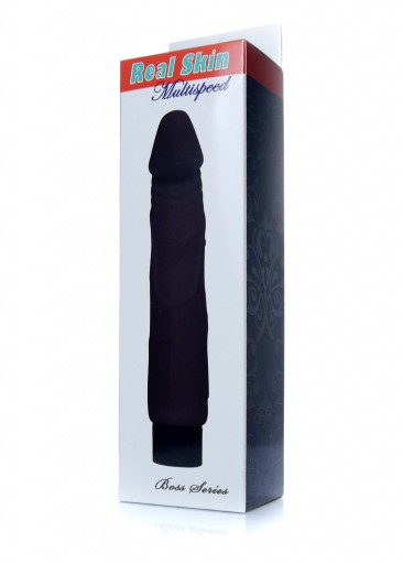 Real Skin Realistic Vibrator Black Series Boss