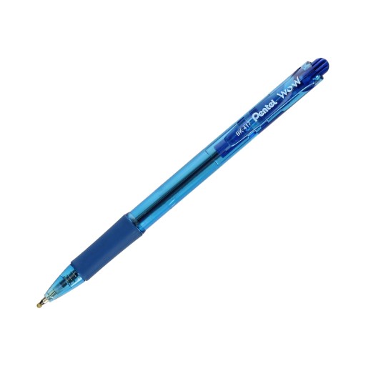 Pentel BK417 modré výsuvné guľôčkové pero - 10 ks